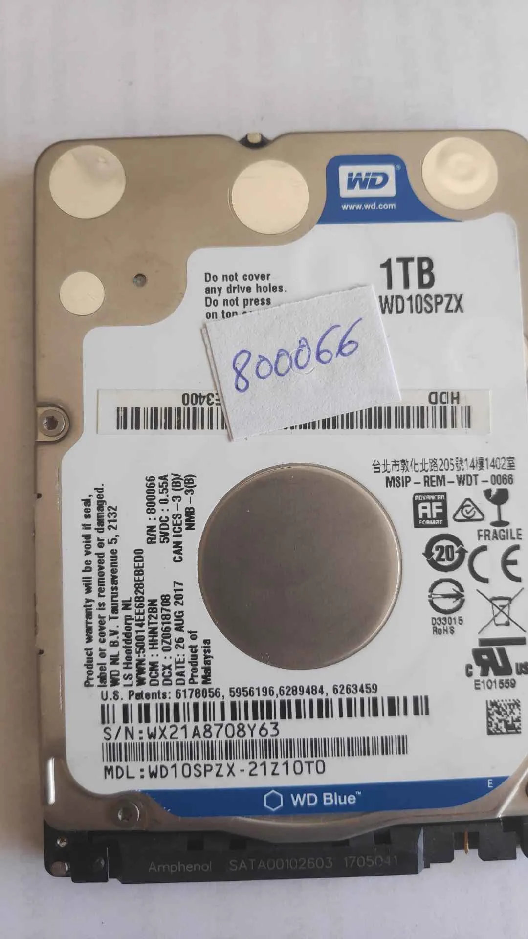 WD10SPZX-21Z10T0