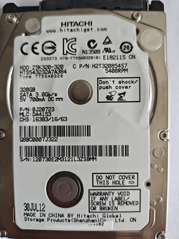 Hitachi Z5K320-320 S/N 120730E2M3121L3ZSBMM