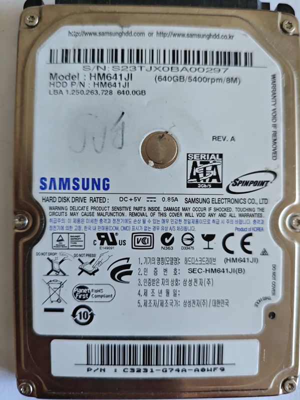 Samsung HM641JI S/N S23TJX0BA00297