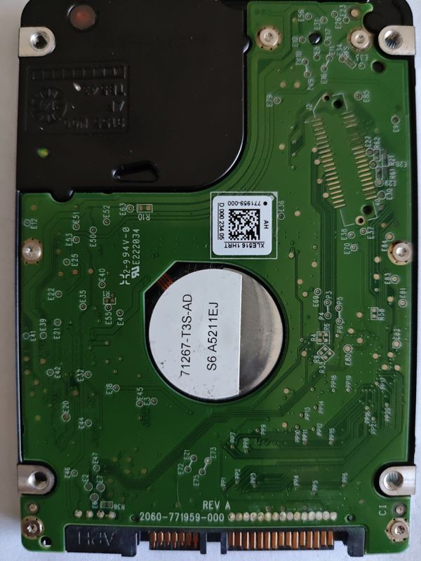 Board PCB 2060-771959 — Western Digital WD5000LPVX-16V0TT3