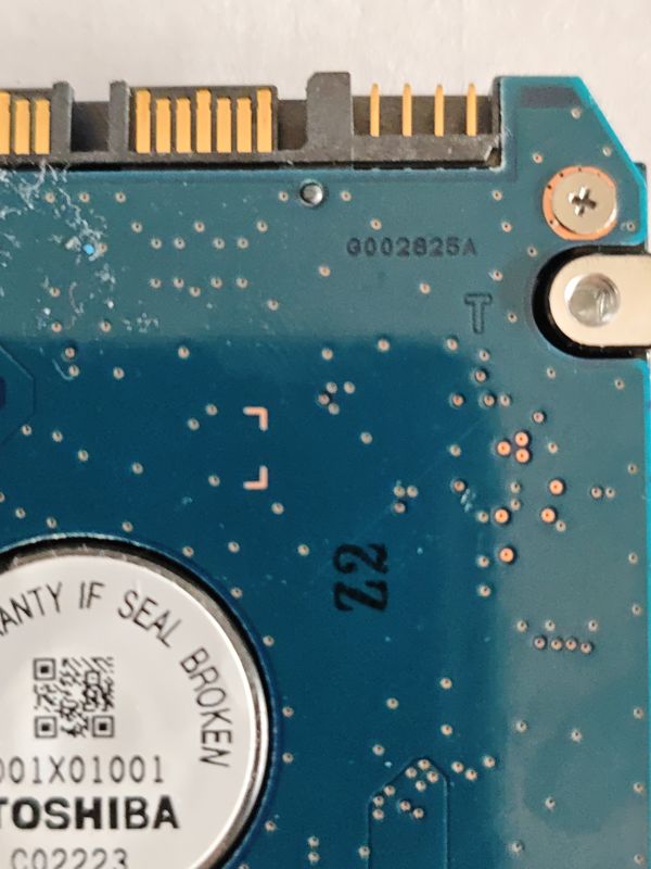Board PCB G002825A — Toshiba MK5075GSX