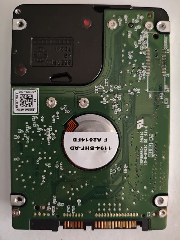 Placa PCB 2060-771820 — Western Digital WD7500BPVT-22HXZT3