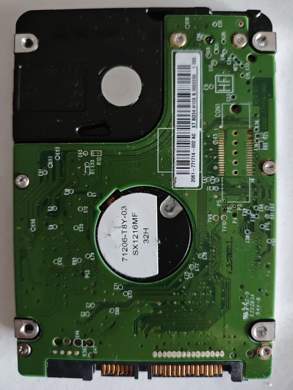Placa PCB 2060-771714 — Western Digital WD5000BEKT-60KA9T0