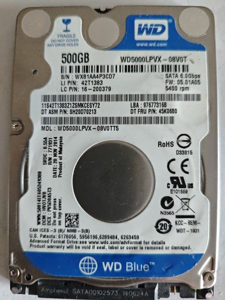 WD5000LPVX-08V0TT5