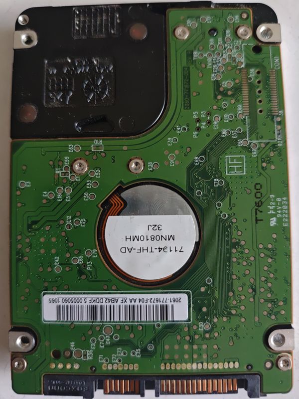 Placa PCB 2060-771672 — Western Digital WD5000BEVT-00A0RT0