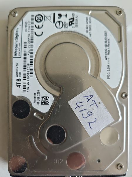 Western Digital WD40NMZW-11GX6S1 S/N WX41D582ZZS8
